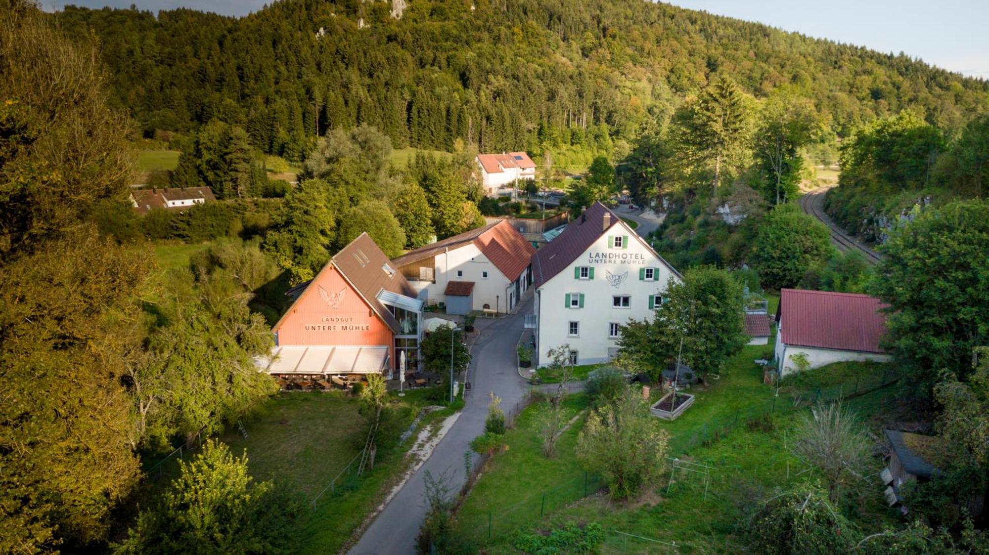 Landhotel Untere Muehle Strassberg Exterior foto